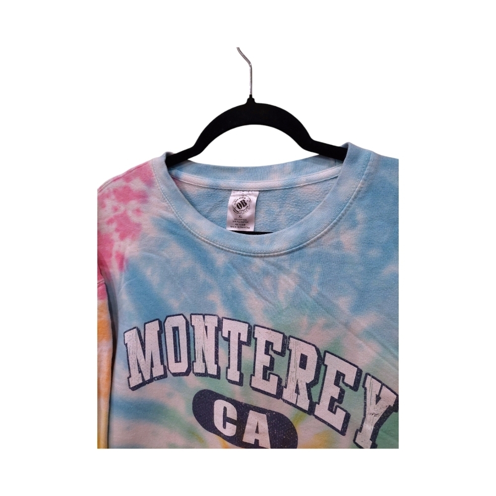 Monterey California Souvenir Tie Dye Sweatshirt - Picture 3 of 4